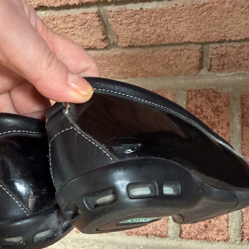 Cole Haan Black Patent Leather Loafers with Silver Accents - Picture 4 of 11